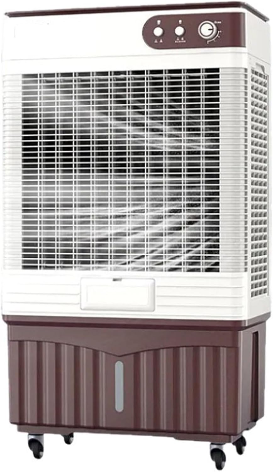 Klimatyzator przenośny WTJDCCY, klimatyzator mobilny, 60 l, 60 x 40 x 111 cm – Biały, przemysłowe, 3 prędkości wentylacyjne, duży zbiornik