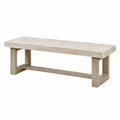 Banco de hormigón beige 180x45x40 cm