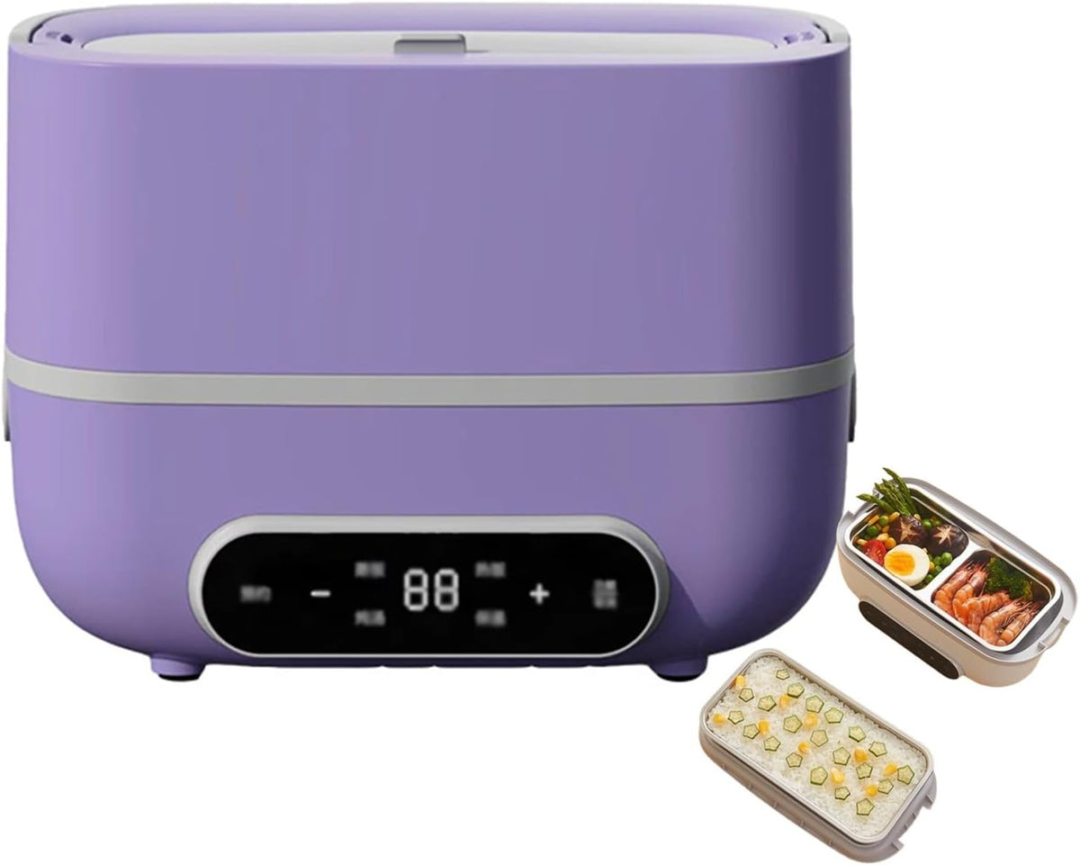 BLUEZY Pudełka na lunch, 200 W, Czarny, stal nierdzewna – Podróże, Przygotowanie posiłków