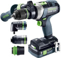Wiertarki i wkrętaki Festool – 577622, 1,30 kg, 18,00 V, 13 mm – Czarny/Niebieski/Zielony, metal, Bluetooth
