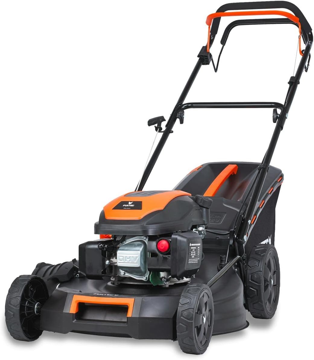 Fuxtec Kosiarki rotacyjne – FX-RM5170, 2,9 kW, 51 cm, 60 l – Czarny/Pomarańczowy, Kosiarka spalinowa 4w1 FX-RM5170, 4 KM / 2,9 kW