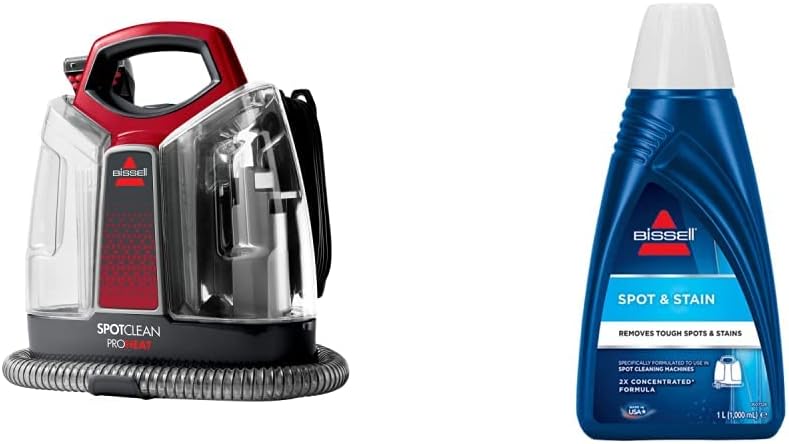 Odkurzacz Bissell, 5 l – Czerwony, piorący, Czyszczarka, czerwona – tytan, SpotClean ProHeat Przenośny Spot urządzenie czyszczące