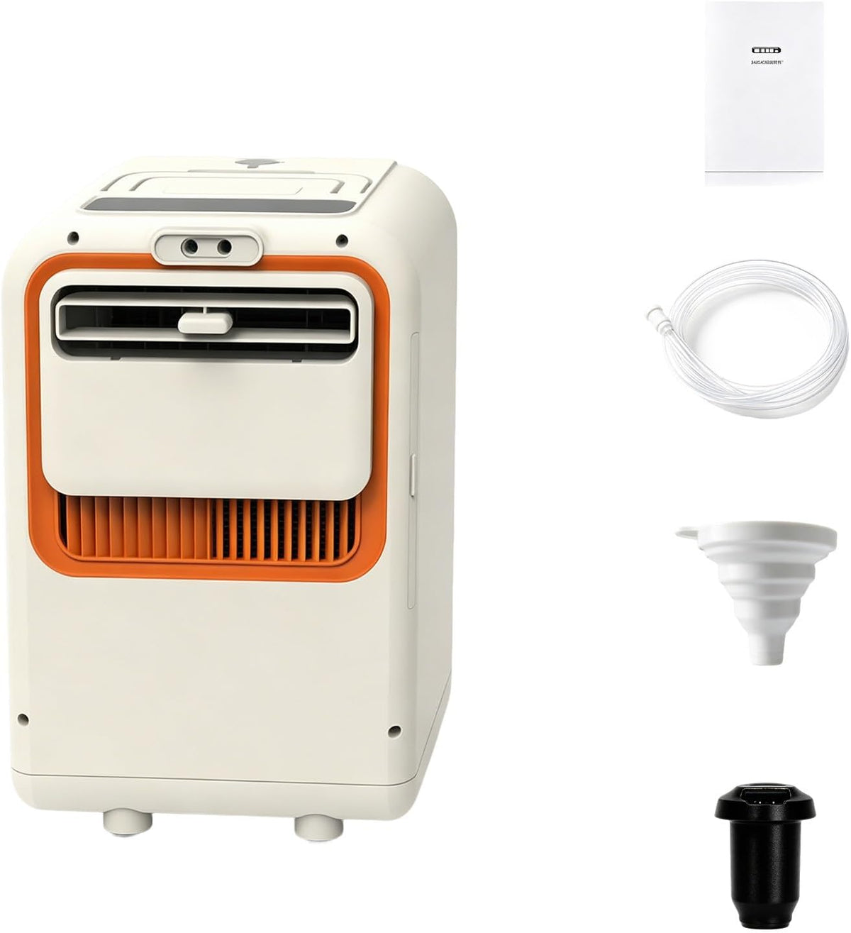 Klimatyzator przenośny VEXYTRRON, klimatyzator mobilny – 230 W, 1800 BTU, 28.5 × 25.5 × 37,5 cm, Biały – klimatyzator, Mobile, kemping, Caravan