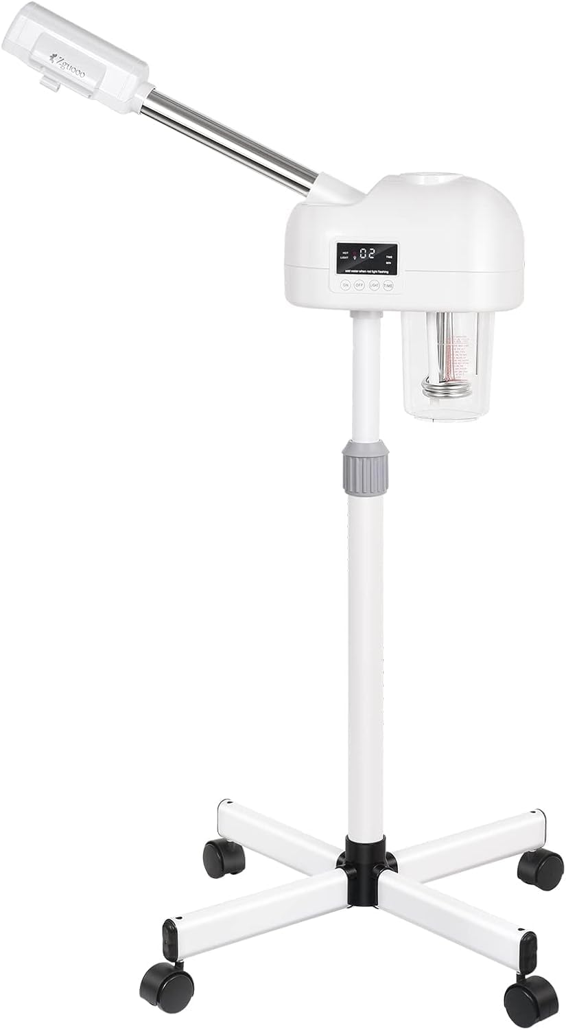 TransArcade Elektryczne piece parowe, 101,6 cm – Biały, regulowana wysokość, Kuchenka, uchwyt – kółka ruchome, dekoracja salonu, ekran LCD