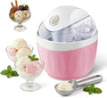 Maszynka do lodów, 500 ml – 14 x 14 x 16,5 cm, 1,2 kg, Różowy, O pojemności 500 ml