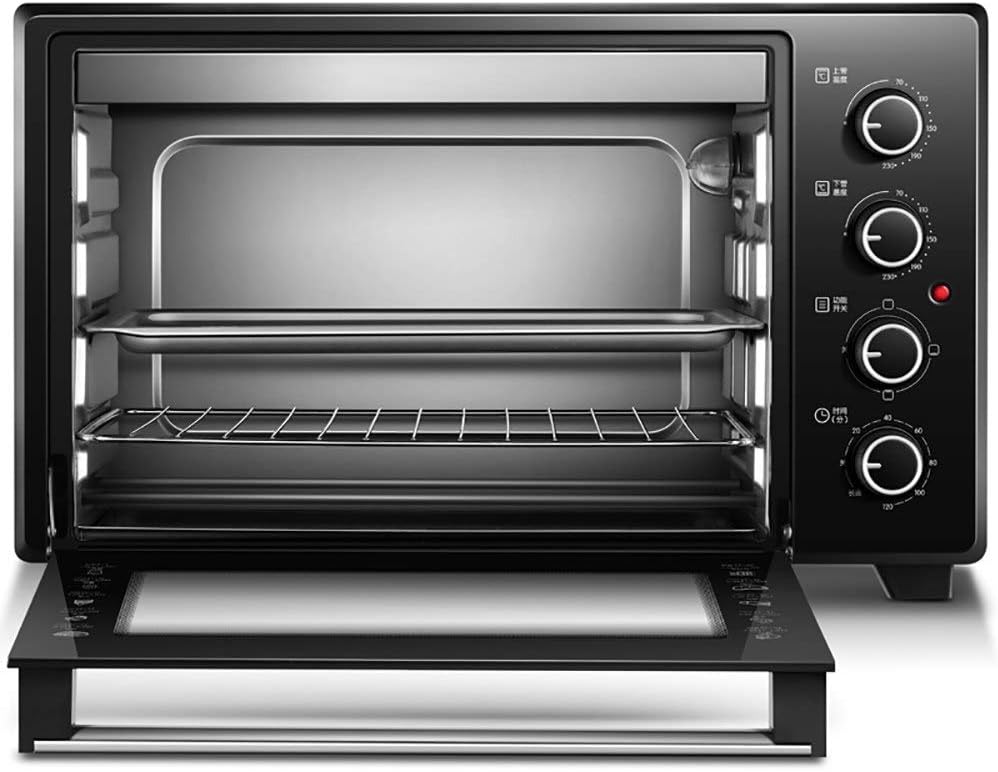 Minipiekarniki GDHKDDFL, 35 litrów – 330 mm, 1600 W, Czarny, funkcja grilla – automatyczne wyłączanie, 6 rodzajów funkcji pieczenia, ciasta, chleba
