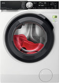 AEG Pralka, 8 kg, 1600 obr./min – 2 l, Biały/Czarny, Wi-Fi, PowerCare: technologia wstępnego mieszania 8 kg w 59 min – pranie 10 kg