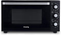 H.Koenig Mini piekarnik – FO30, 30 l, 1500 W, Czarny – funkcja grilla, Piec elektryczny FO30, licznik, kompaktowy – Non- stick płyta kuchniowa, 230 °