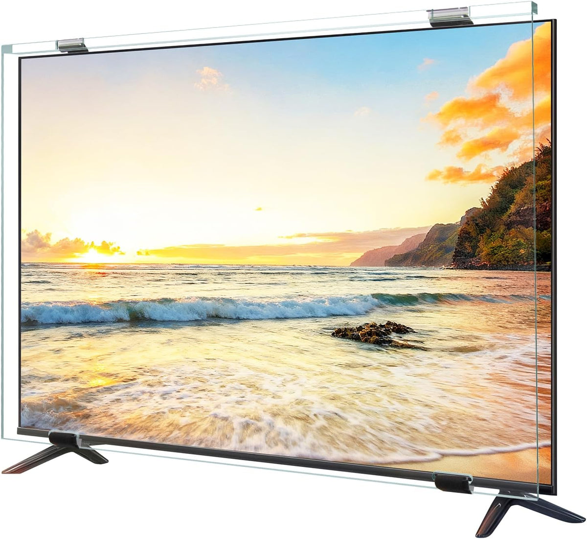 Telewizor Smart TV Qoosea, 43 cali, Przezroczysty – Monitor, ekran PC, Przezroczyste ekrany HD
