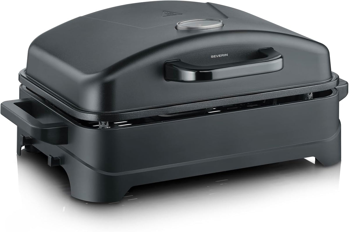 Grill Severin, 45x30 cm, Czarny, elektryczny – PG 8597 10mn termometr, funkcja grzewcza