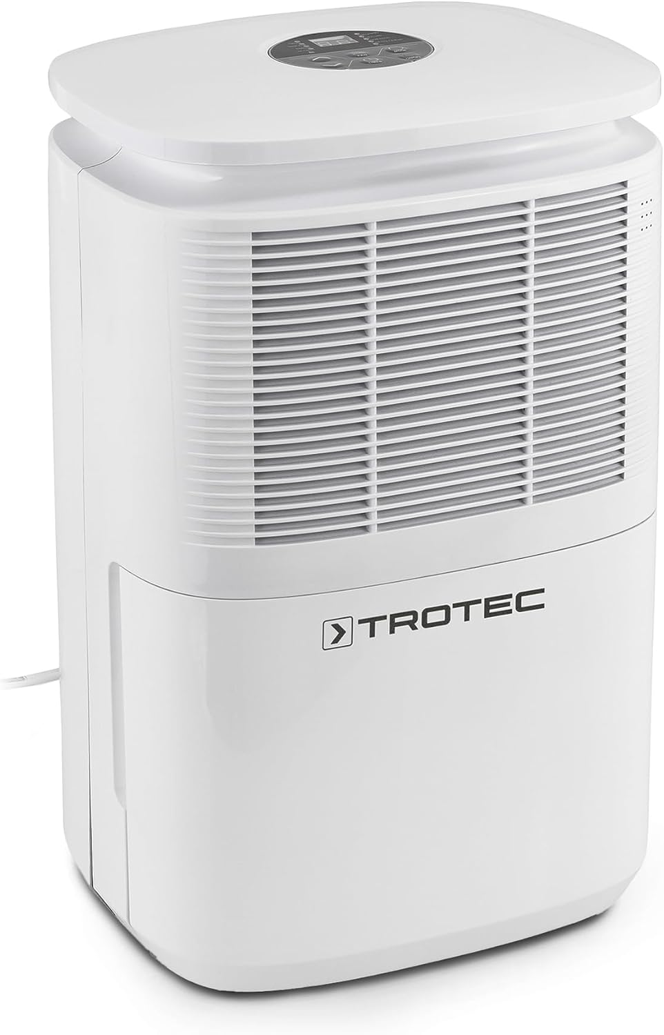 Osuszacz powietrza TROTEC – 15 m, 12 l, Biały, oświetlenie LED – timer