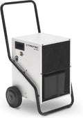 TROTEC Osuszacz powietrza, 50 L – 180 m, Biały/Czarny, TTK 170 S, Wydajność 50 L/dzień – Powierzchnia 180 m2 / 450 m3, Osuszacz budowlany