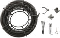 SanBouSi Świdry ściekowe, 22 mm – 10,1 kg, Czarny, Spirala do czyszczenia rur, wałek do czyszczenia rur – odpływ, spirala odpływowa