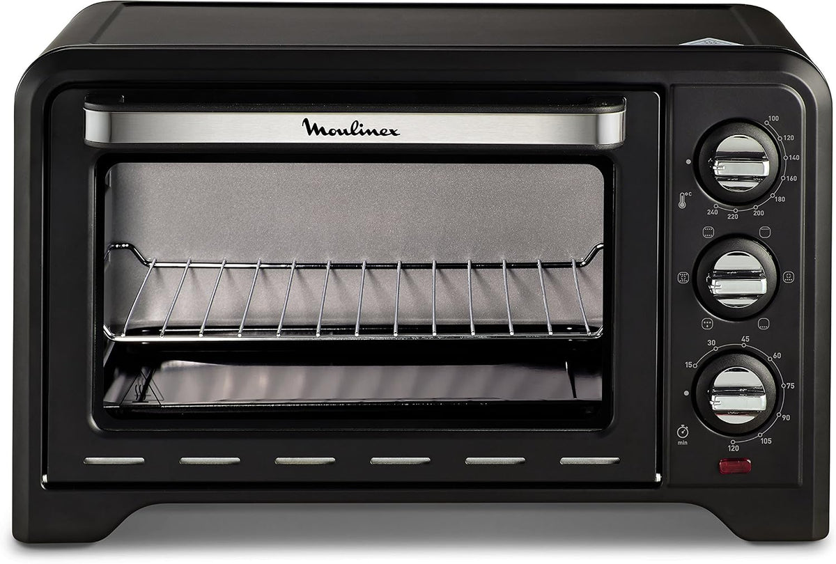 Mini piekarnik Moulinex – OX4448, 19 l, 1600 W, 24,5 cm – Czarny, funkcja grilla, OX4448 Optimo elektryczny