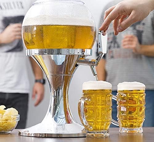 InnovaGoods Zamki i chłodziarka do lodu, 3,5 l, Czarny – Dystrybutor, Maszyna do chłodzenia, dozownik piwa wyposażony w Icebar