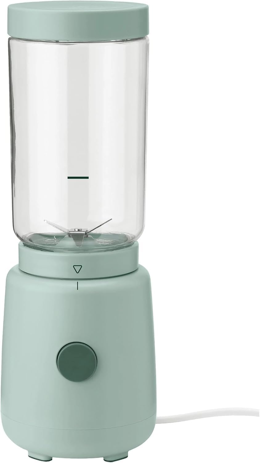 Blender RIG-TIG, 500 ml – Srebrny / Zielony, stal nierdzewna, kielichowy, Mech mleczny – emulgator mleka, wyjmowany, zieleń