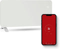 FLINQ Grzejnik elektryczny – 96 x 46 x 13 cm, 2000 W, Biały, Wi-Fi