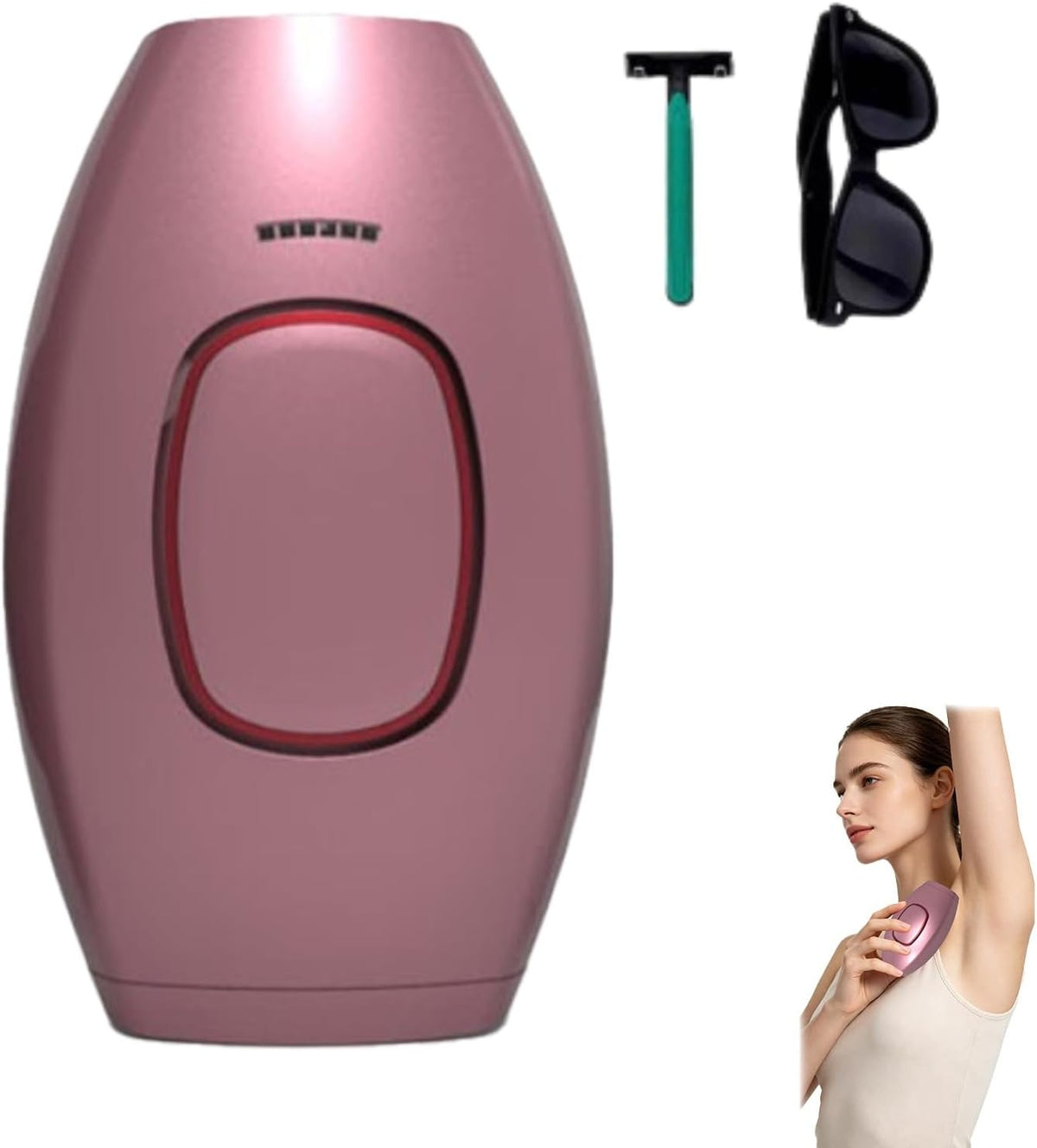 Pilatory i akcesoria QTERHYD, Różowy – Bikini i Armpits, 2026 Loop De Solippy Epilator Ipl, Solippy Loop Epilator Laser, Laser Indoor