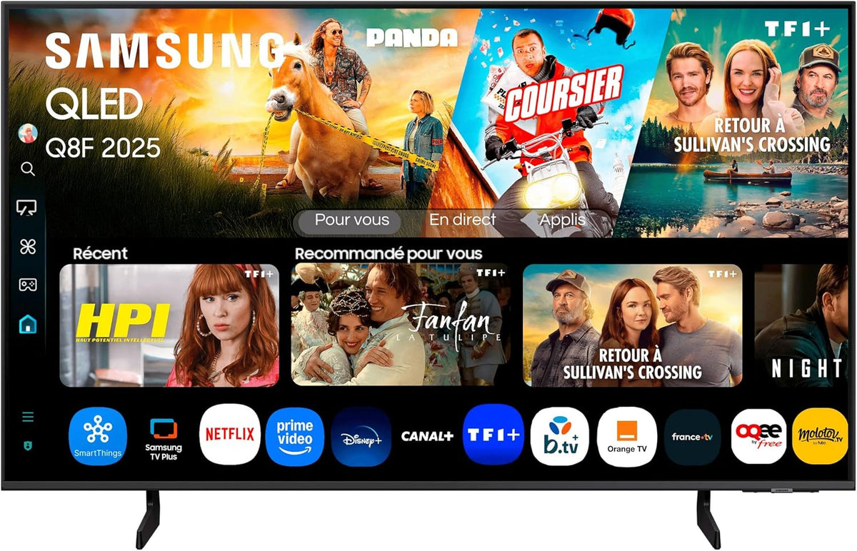 Samsung Telewizor Smart TV, 43Q8F, 43 cali – Czarny, Wi-Fi, telewizor, 43Q8F Smart TV – 4K UHD, aplikacji, Quantum Dot technologii