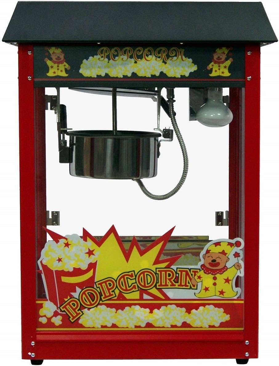 GT Catering Aparatura do popcornu, 50 cm – 1350 W, 230 V, Czarny, Maszyny do popcornu – profesjonalne