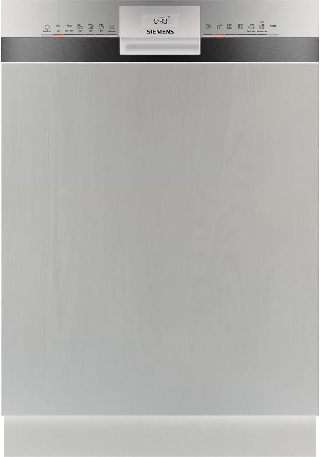 SIEMENS Zmywarka – SX53ES22CE, 60 cm, Srebrny, regulowana wysokość – składana konstrukcja, iQ300 inteligentna, częściowo zintegrowana, Made in Germany
