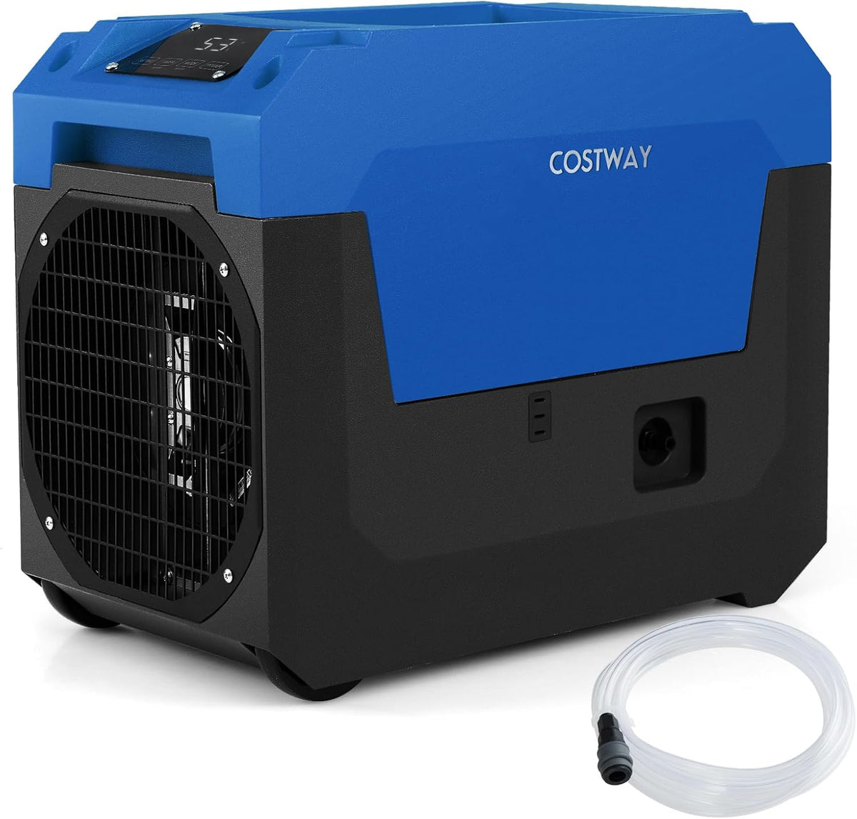 COSTWAY Osuszacz powietrza, 167 m, 66 l, 240 V – Niebieski, Denawilżacz, zegar, profesjonalny – do 167 m2