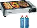 PlanchasCity in Germany Kemper, 2300 W, 34 x 25 cm – 150 g, Szary, Płyta gazowa, przenośny – dotykowy, kemping, piec gazowy