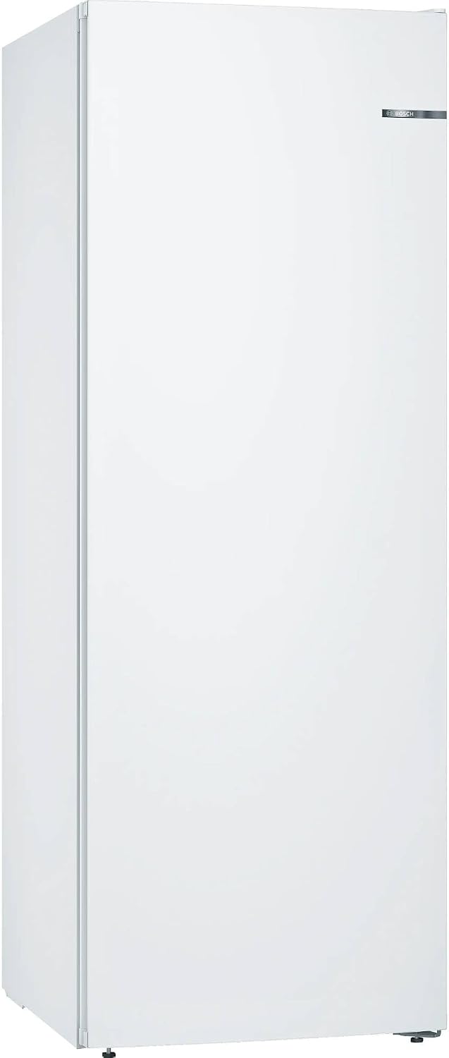 Bosch Zamrażarka, GSN58VWEV – 191 x 70 cm, 366 l, 20.8 kg, Biały – metal, 5 szuflad, oświetlenie LED, automatyczne wyłączanie – Frost No, Inverter