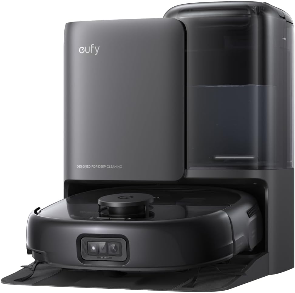 Robot sprzątający eufy, odkurzacz automatyczny, E25 – Czarny, Odkurzacz robot E25, 20 000 Pa Turbo ssanie