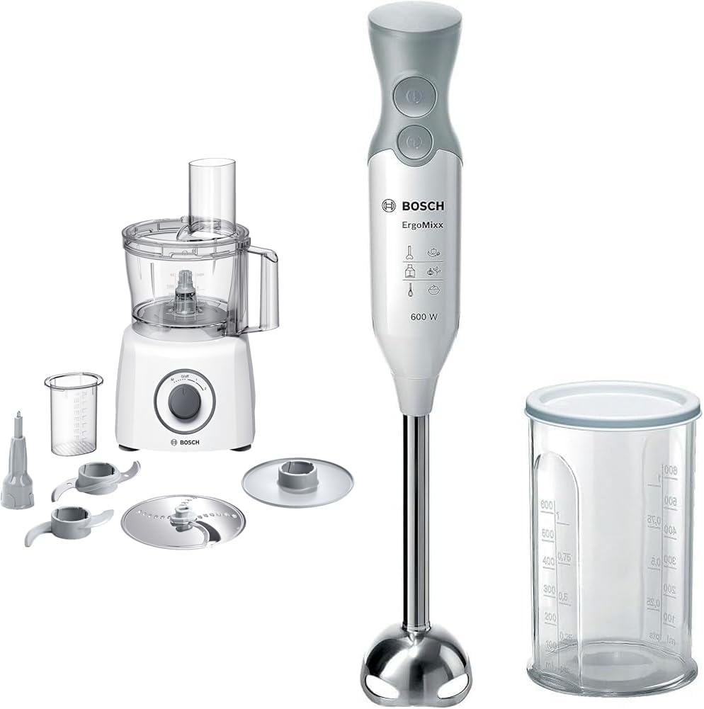 Robot kuchenny Bosch Electroménager – MCM3100, 600 W, 2.3 l, 37,5 cm – Czarny, oświetlenie LED, MultiTalent MCM3100 W, silnik 600 W