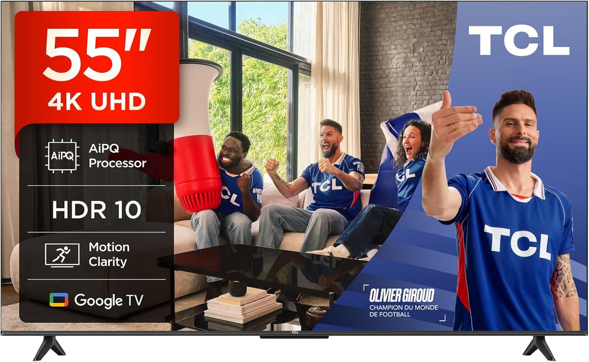 Telewizor Smart TV TCL, V6C – 55 cali, Czarny, oświetlenie LED, telewizor – Google 55 V6C Smart TV, 4K UHD, Sound Dolby, Google Assistant