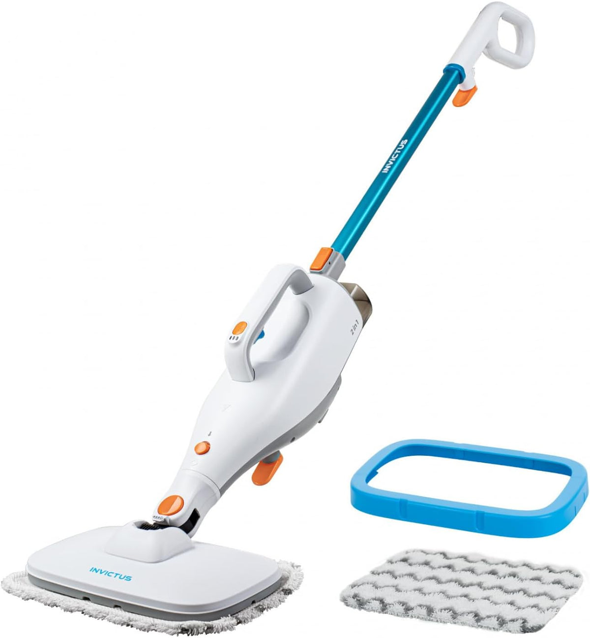 Genius Myjka parowa, 5 m, 2 W – Biały, 2 w 1, kabel, dywan – 2 poziomów, na dywany