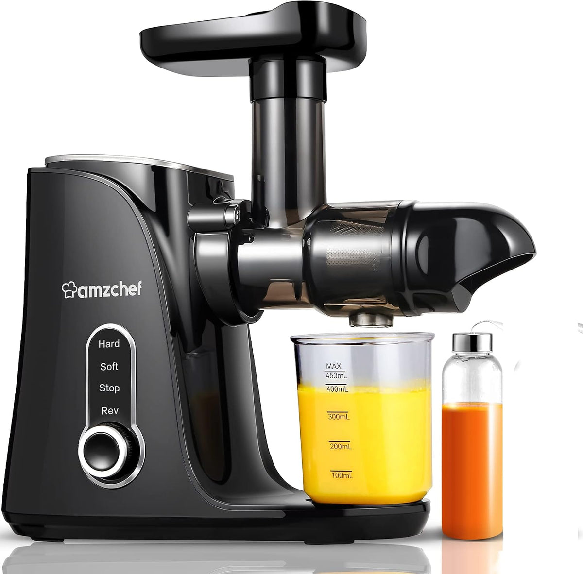 Sokowirówka AMZCHEF, 60 obr./min, 110 obr./min – Czarny