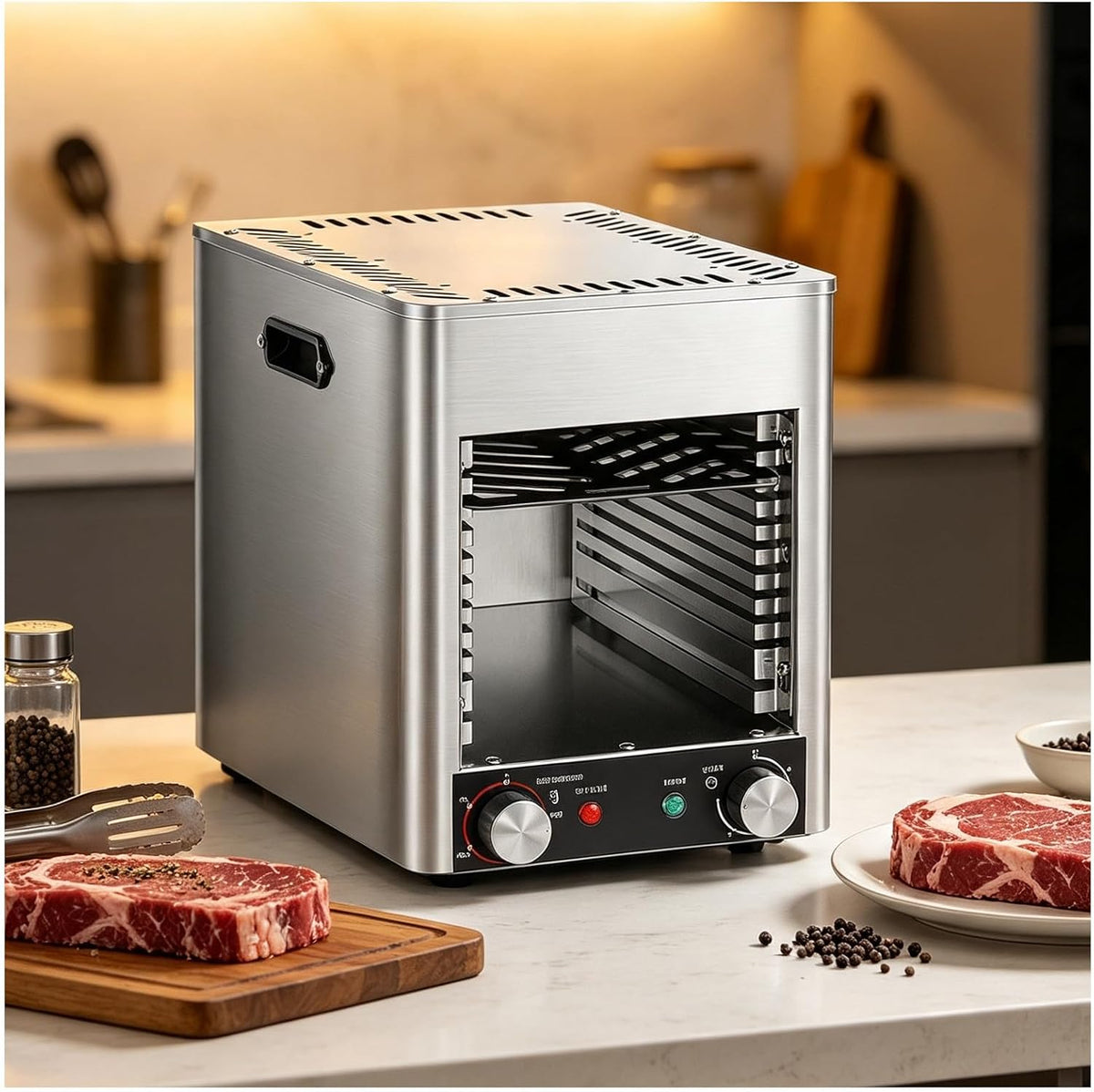 Grill MIAOXIAOLONG, 110 V, 1700 W – Czarny, Piekarnik z piekarnikiem, profesjonalny, dostarczany z Broiler i siatki