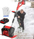 pealiritansemen Pele śniegowe, 30 cm – 1200 W, Czerwony, aluminium, składana konstrukcja – Red- 2bębny do dziedzińca, Snow Truskawka, 3 Dojazd Zestaw