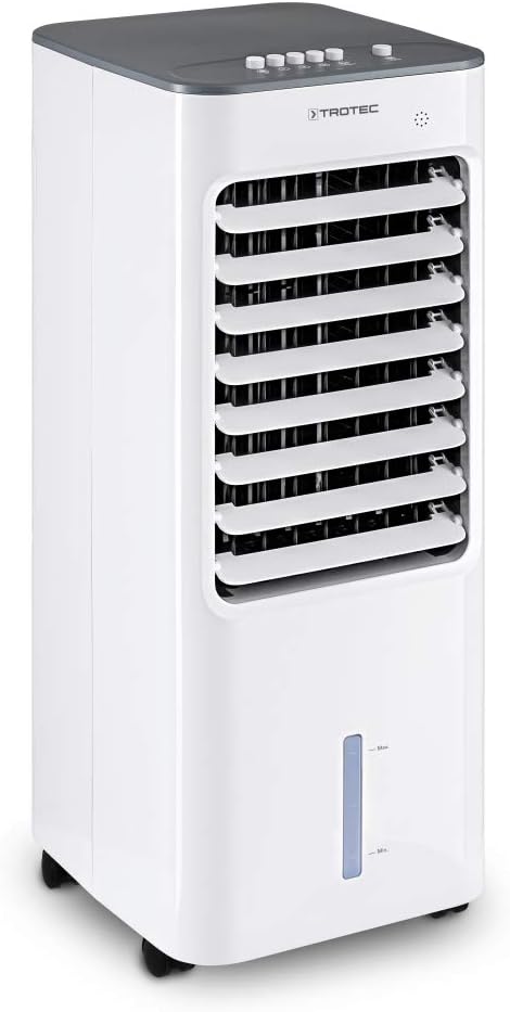 TROTEC Klimatyzator przenośny, klimatyzator mobilny – 3 W, 0,8 l, Biały/Szary, 3 w 1 – Aircooler PAE 21 3 w 1 chłodnica