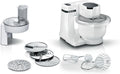 Robot kuchenny Bosch – MUMS2AW01, 700 W, 3,8 l, 1 kg – Biały, Serie 2 MUMS2AW01, misa 3,8 l, 3 mieszadła – kompaktowa konstrukcja