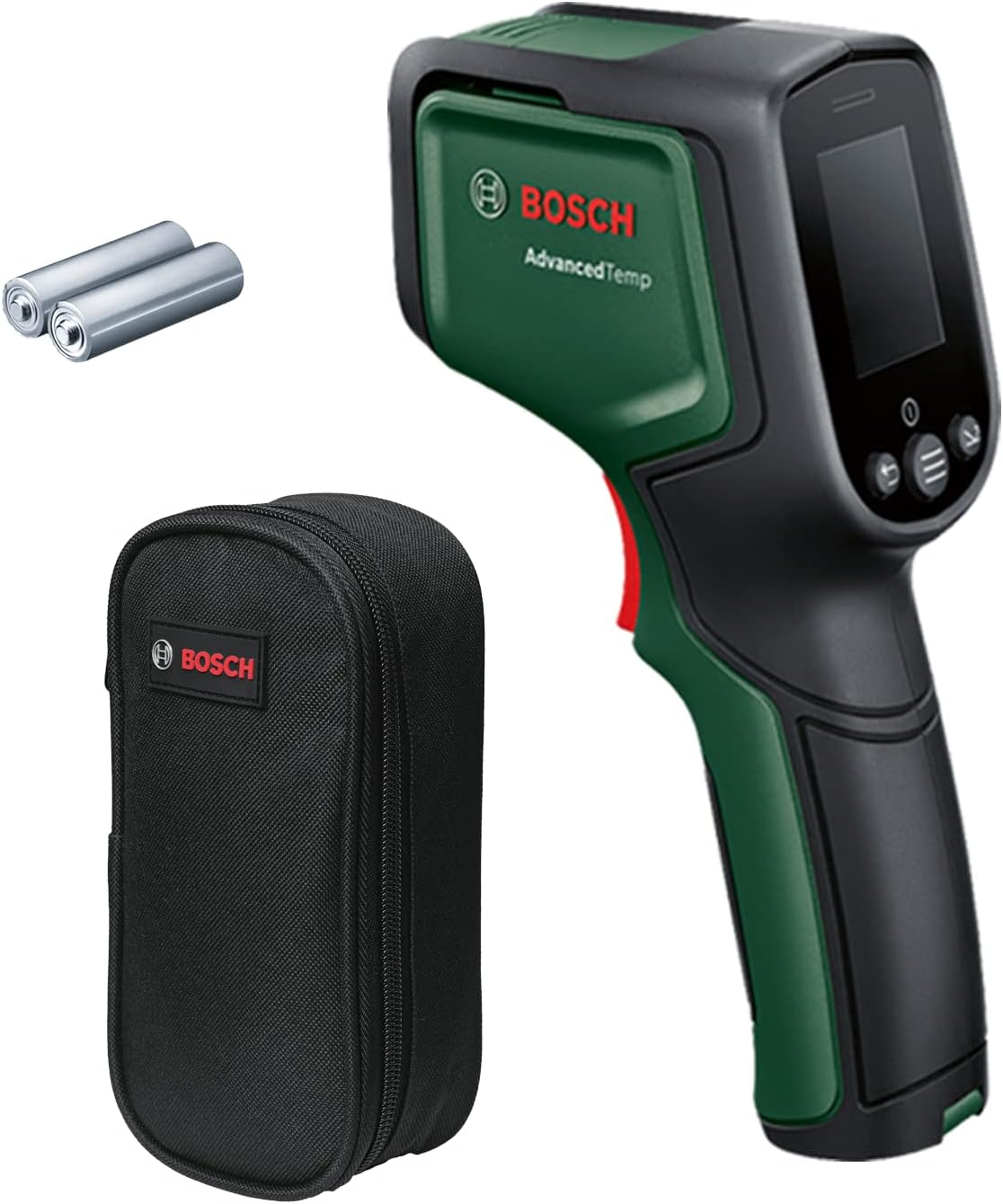 Bosch Termometry podczerwone, Czarny, oświetlenie LED – Termometr, termometr na podczerwień AdvancedTemp -30°C do + 500°C