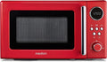 Kuchenka mikrofalowa MEDION – 20 l, 800 W, Czerwony, rozmrażanie – czerwona, wyświetlacz cyfrowy, kompaktowy