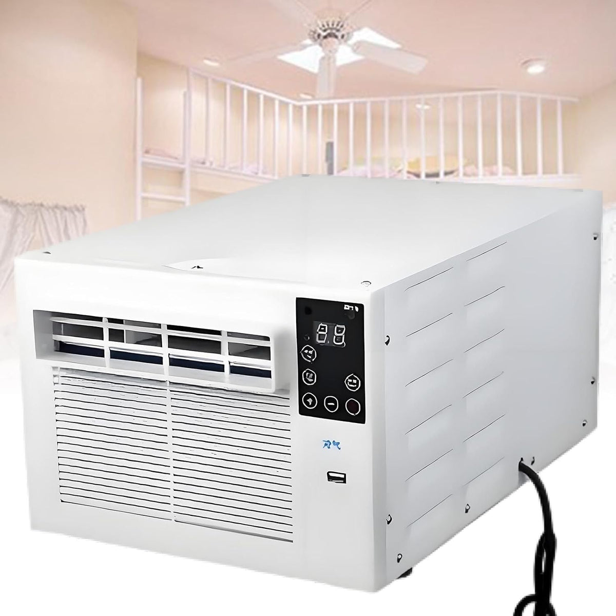 Klimatyzator przenośny ExoticaBlend – klimatyzator mobilny, 2000 BTU, 550 W, 45 dB – Biały, Klimatyzator, przenośne, plener – minutnik, kemping