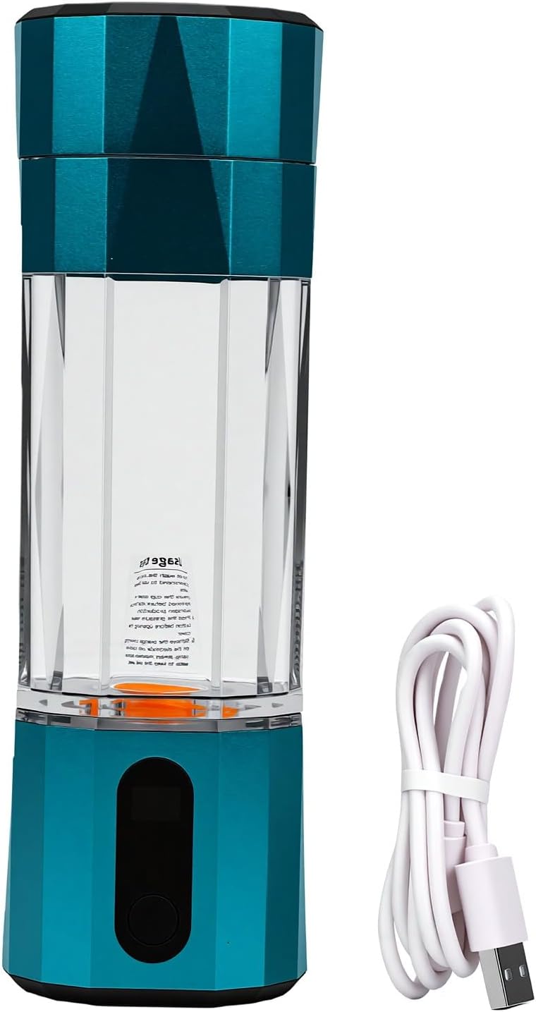 Filtr do wody OEBUAFI, system filtracji wody, 208 Ml – 724,00 g, Szary, oświetlenie LED, Butelka – Przenośna, Ionizer Wodoroczny