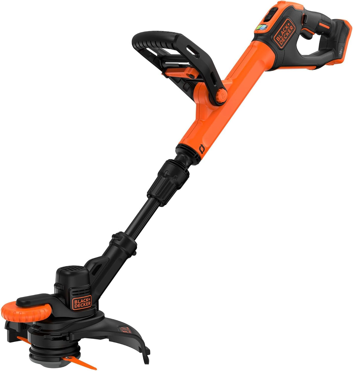 BLACK+DECKER Kosy spalinowe i trymery, BCSTR918B-XJ, 18 V, 25 cm – Pomarańczowy/Czarny, miejsce do przechowywania, praca bezprzewodowa