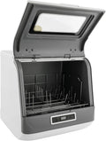 BREXOLP Zmywarka, 8 cm, 800 W, 220 V – Czarny, oświetlenie LED, kompaktowa, 45 x 40 x 44 – 3 programów, 55 do 65°C