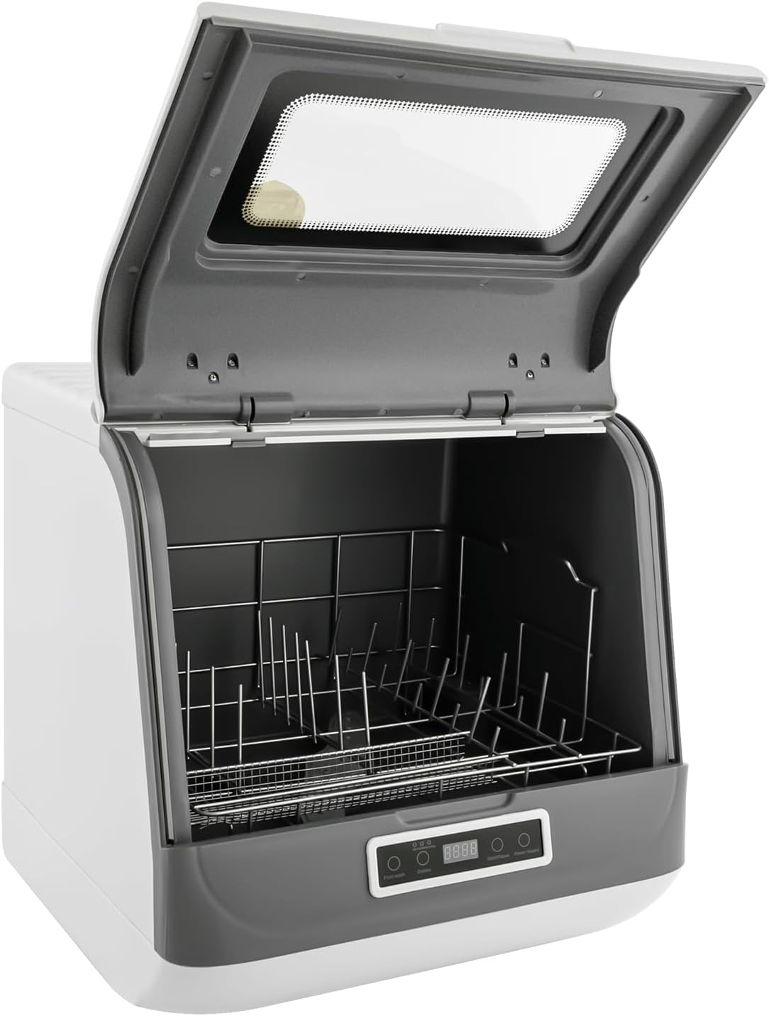 BREXOLP Zmywarka, 8 cm, 800 W, 220 V – Czarny, oświetlenie LED, kompaktowa, 45 x 40 x 44 – 3 programów, 55 do 65°C