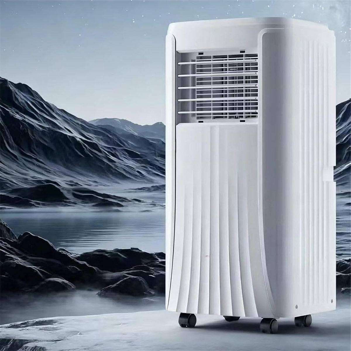 GYQSSD Klimatyzator przenośny, klimatyzator mobilny, 11.000 BTU – 3200 W, Biały, Klimatyzator, Przenośny – minutnik, Cichy, Ultra- Cichy Jednostka