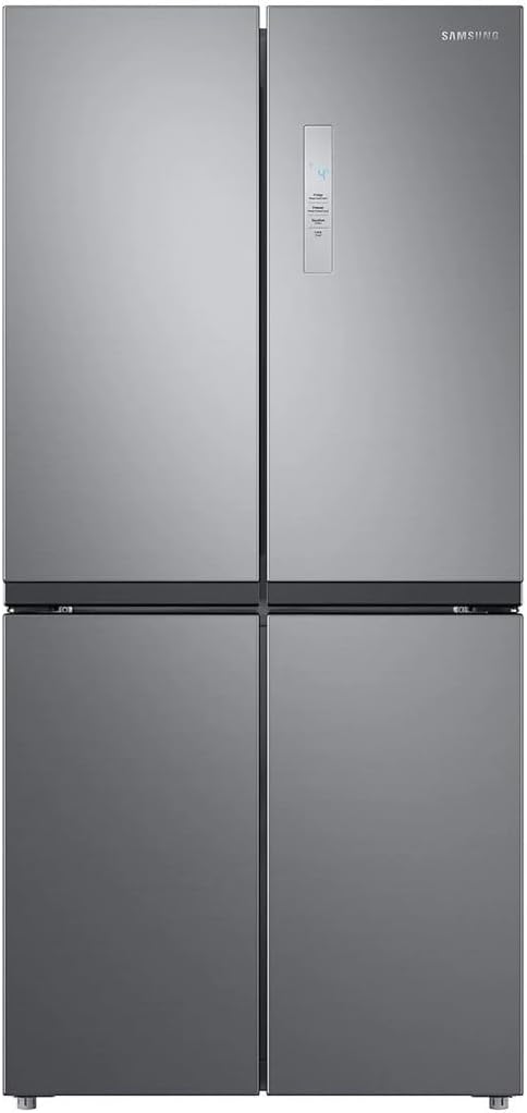 Lodówka Samsung – RF48A400EM9, 3 x 74 cm, 488 l, 99 kg – Srebrny, stal nierdzewna, 2 szuflad, No Frost – RF48A400EM9 / EF, 3 x 179, Frost No, Inwerter