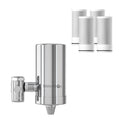 Waterdrop Zawory filtracyjne – FC-06, 1200 l, Srebrny, stal nierdzewna – 4 Filtry FC-06