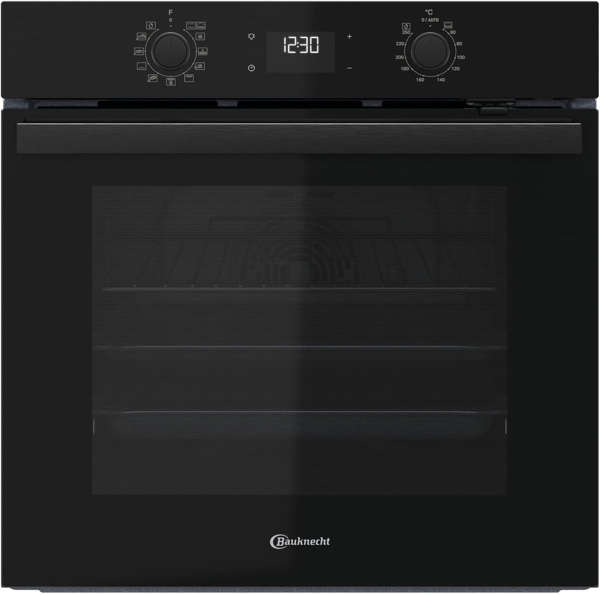 Piekarnik do zabudowy Bauknecht, BBA285HU1K, 60 cm – 71 l, Czarny, Baoknecht BBA285HU1K Elektryczny piec do pizzy, 12 programów – zwrotny