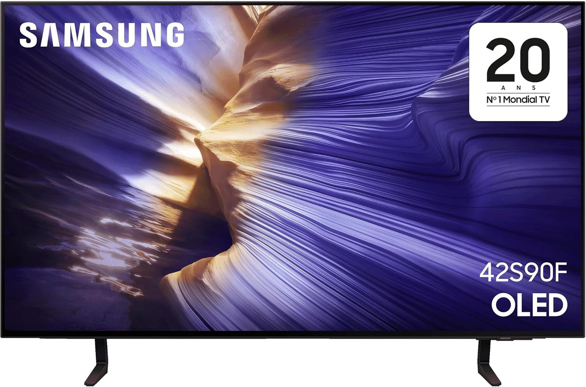 Telewizor Smart TV Samsung – S90F, 42 cali, Czarny, Wi-Fi – telewizor, S90F NQ4 Smart TV, 4K UHD, aplikacja – procesor AI Gen3
