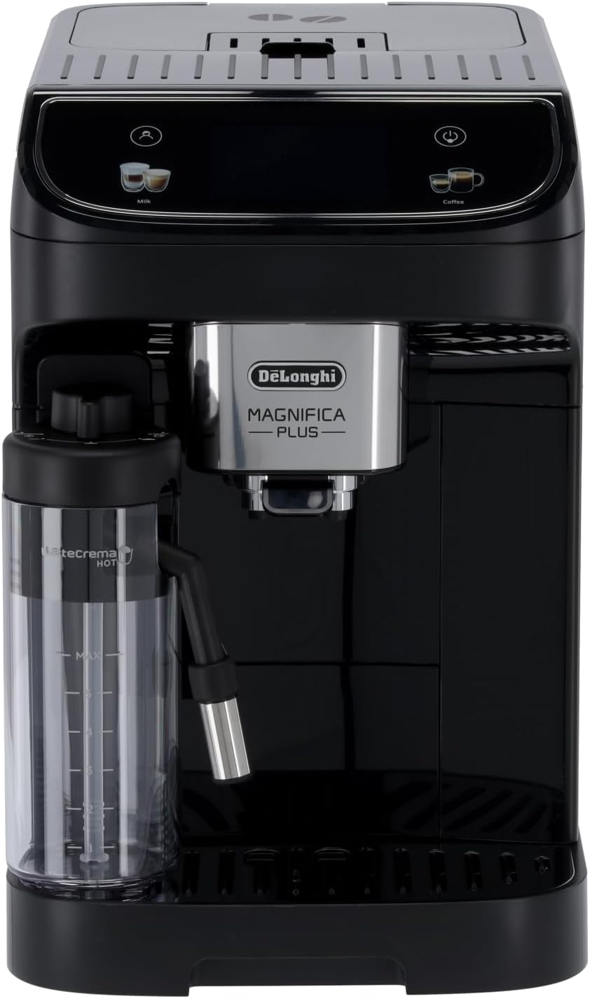 De'Longhi Ekspres do kawy, ECAM320.60.B, Czarny – automatyczny, Automatyczna, dotyk, Hot Latte Crema System do automatycznego cappuccino